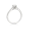 Thumbnail Image 3 of The Forever Diamond Platinum 0.75ct Diamond Solitaire Shoulder Detail Ring