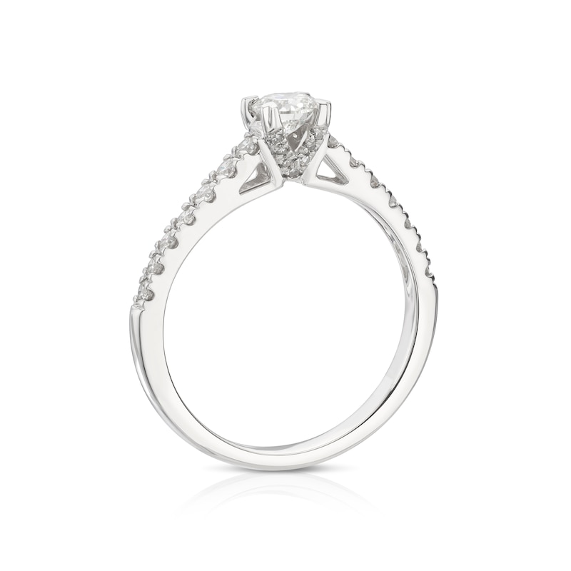 Forever Diamond Platinum 0.75ct Total Diamond Solitaire Ring