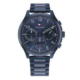 Tommy Hilfiger Men's Chronograph Blue Tone Bracelet Watch