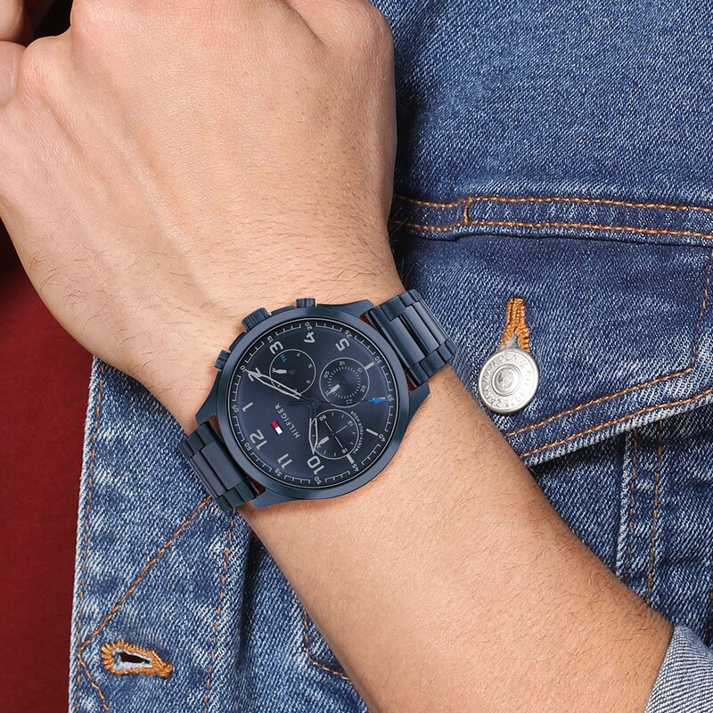 Main Image 4 of Tommy Hilfiger Men's Chronograph Blue Tone Bracelet Watch
