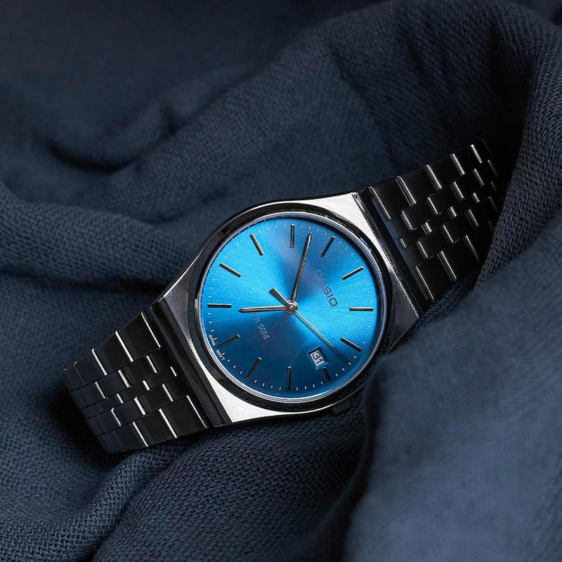 Main Image 2 of Casio Collection MTP-B145D-2A2VEF Blue Dial Stainless Steel Watch