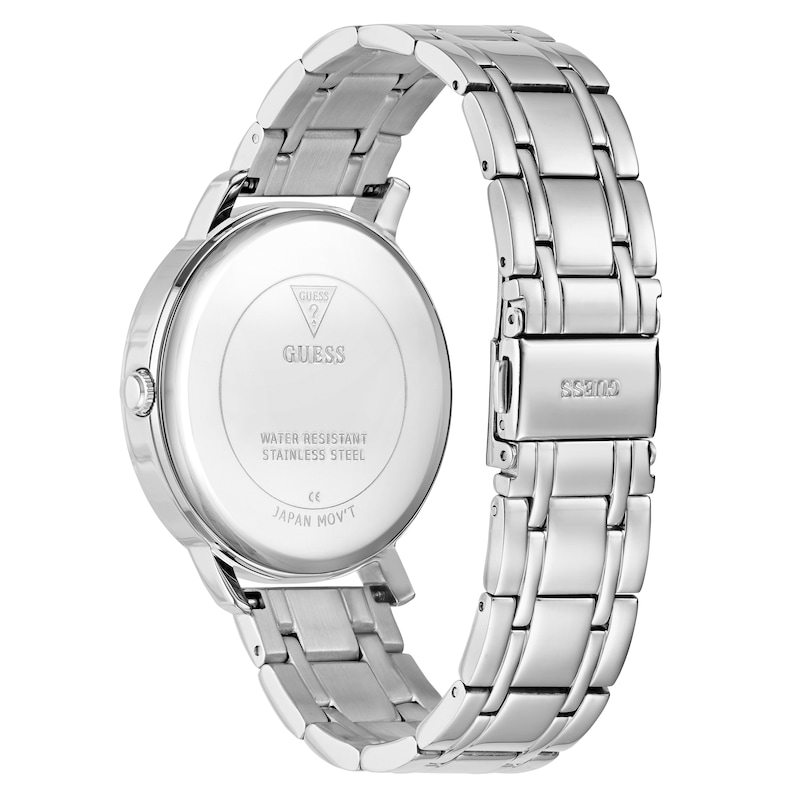 Main Image 3 of Guess Ladies' Stone Set Heart Detail Dial Stainless Steel Bracelet Watch