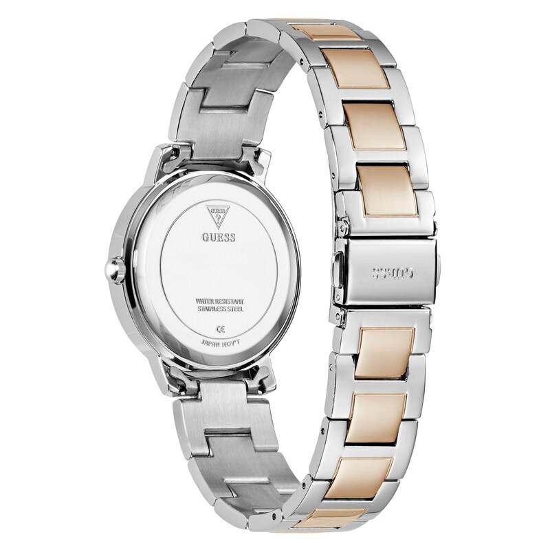Main Image 3 of Guess Ladies' Stone Set Silver Dial Two Tone Bracelet Watch