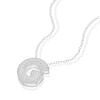 Thumbnail Image 2 of Sterling Silver Cubic Zirconia 'G' Bubble Initial Necklace
