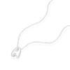 Thumbnail Image 2 of Sterling Silver 'A' Initial Necklace