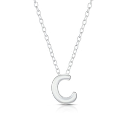 Sterling Silver 'C' Initial Necklace