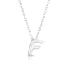 Thumbnail Image 1 of Sterling Silver 'F' Initial Necklace