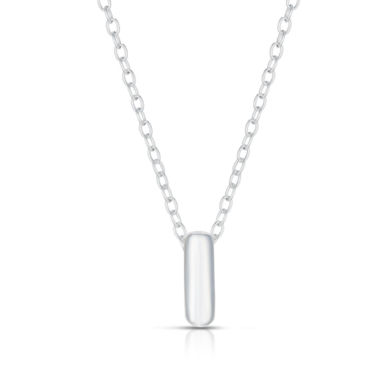 Sterling Silver I Initial Necklace