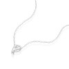 Thumbnail Image 2 of Sterling Silver 'P' Initial Necklace