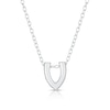 Thumbnail Image 1 of Sterling Silver 'V' Initial Necklace