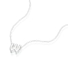 Thumbnail Image 2 of Sterling Silver 'W' Initial Necklace