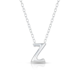 Sterling Silver 'Z' Initial Necklace