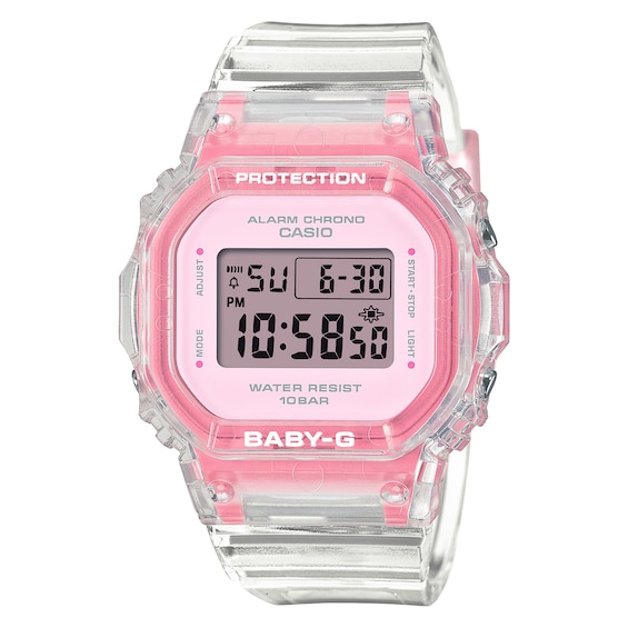 Casio Baby-G BGD-565SJ-7ER Women's Clear Strap Watch