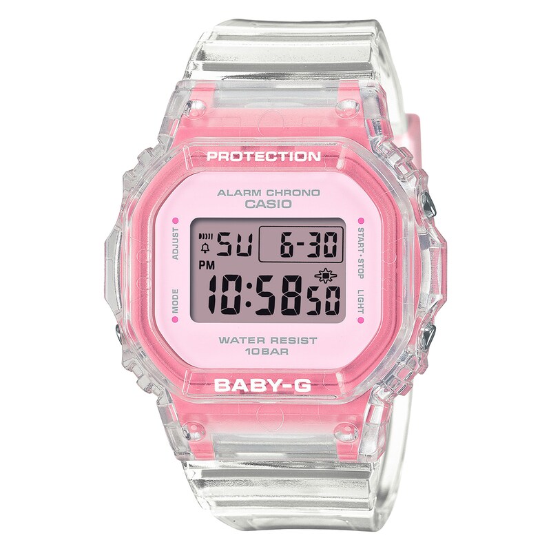 Main Image 1 of Casio Baby-G BGD-565SJ-7ER Ladies' Clear Strap Watch