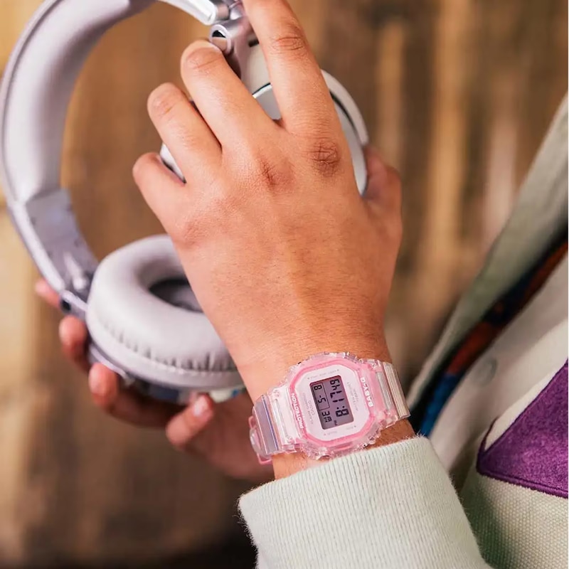 Main Image 6 of Casio Baby-G BGD-565SJ-7ER Women's Clear Strap Watch