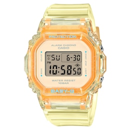 Casio Baby-G BGD-565SJ-9ER Ladies' Yellow Strap Watch