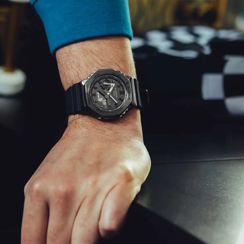 Main Image 2 of Casio G-Shock GM-2100BB-1AER Men's Black Resin Strap Watch