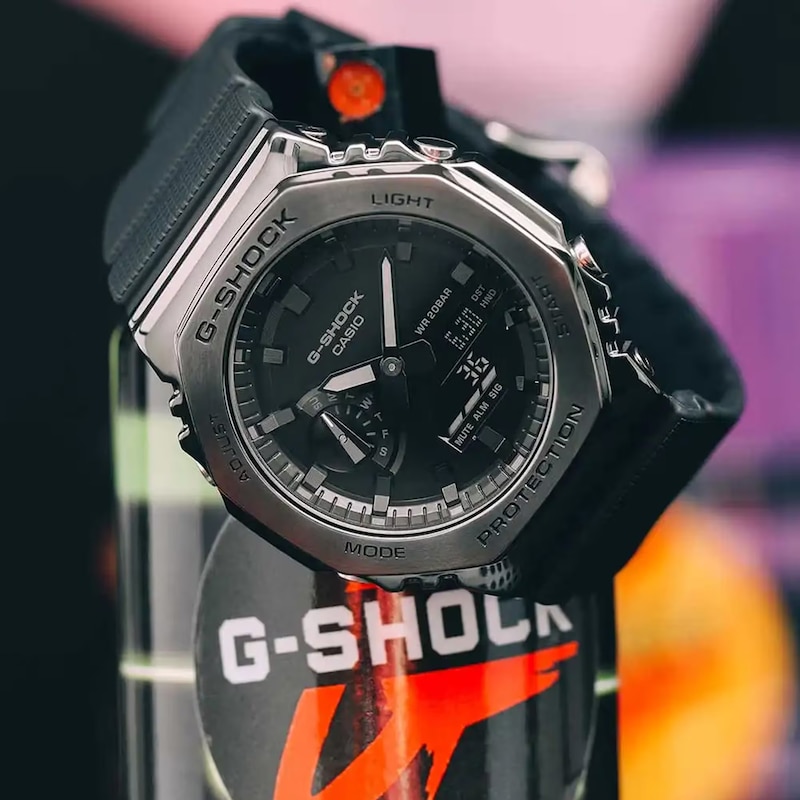 Main Image 4 of Casio G-Shock GM-2100BB-1AER Men's Black Resin Strap Watch