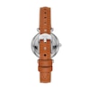 Thumbnail Image 2 of Fossil Carlie Ladies' Blue MOP Dial Tan Leather Strap Watch