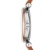 Thumbnail Image 5 of Fossil Carlie Ladies' Blue MOP Dial Tan Leather Strap Watch