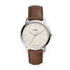 Thumbnail Image 1 of Fossil Minimalist Men's Cream Dial Brown Leather Strap Watch