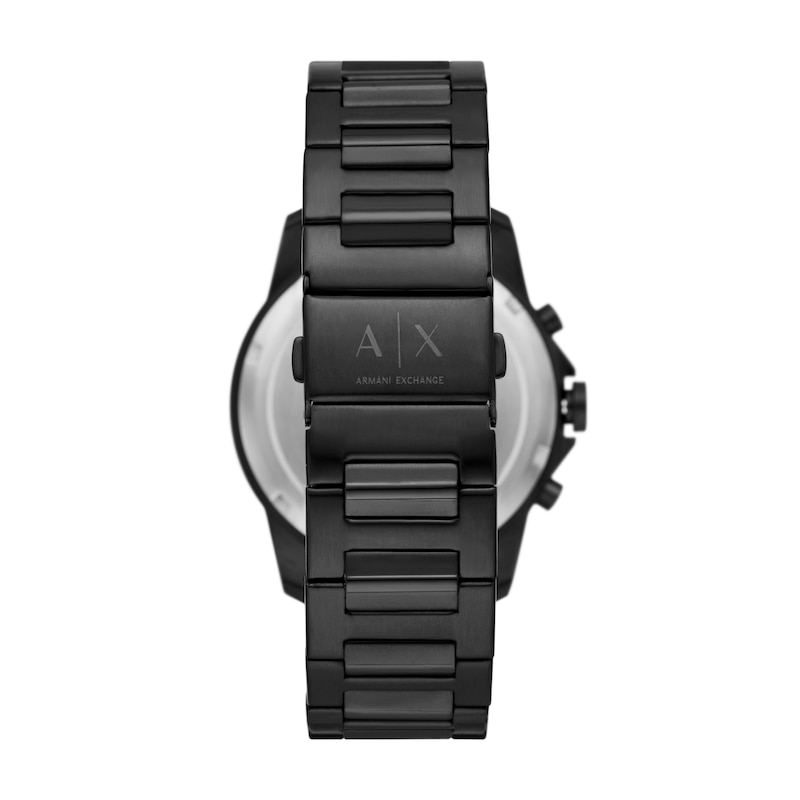 Main Image 4 of Armani Exchange Men's Black Dial Black Tone Bracelet Watch & Bracelet Set