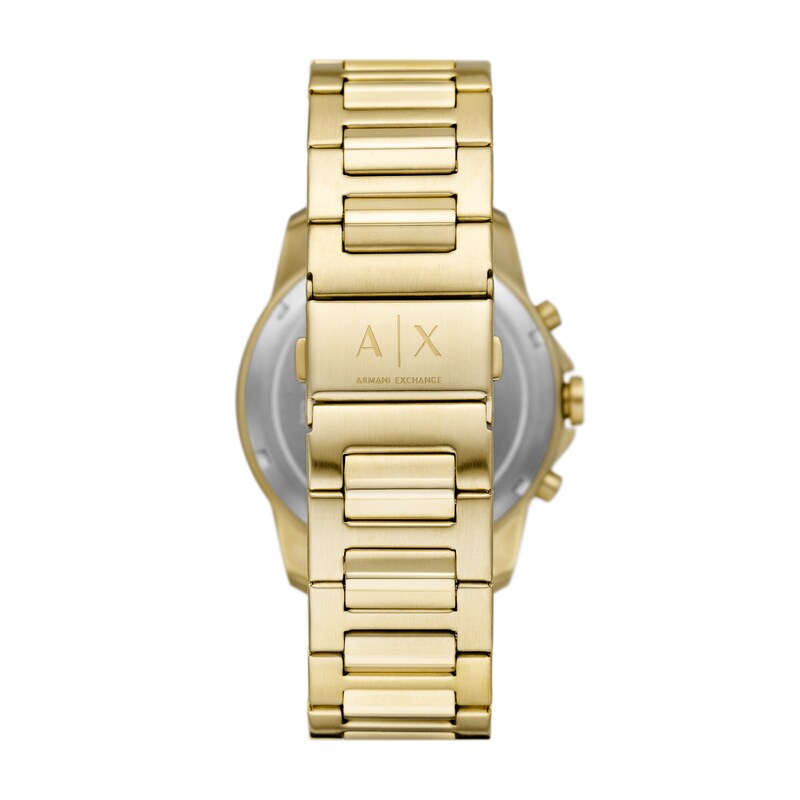 Main Image 4 of Armani Exchange Men's Blue Dial Gold Tone Bracelet Watch & Bracelet Set