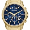 Thumbnail Image 5 of Armani Exchange Men's Blue Dial Gold Tone Bracelet Watch & Bracelet Set