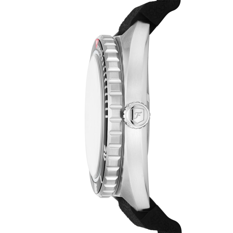 Main Image 2 of Fossil Breaker Men's Black Wave Dial Stainless Steel Bracelet Watch