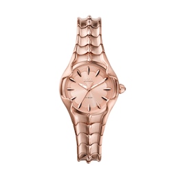 Diesel Vert Ladies' Rose Gold Tone Stainless Steel Bracelet Watch