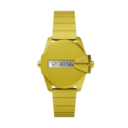 Diesel Baby Chief Men's All Yellow Digital Dial Bracelet Watch