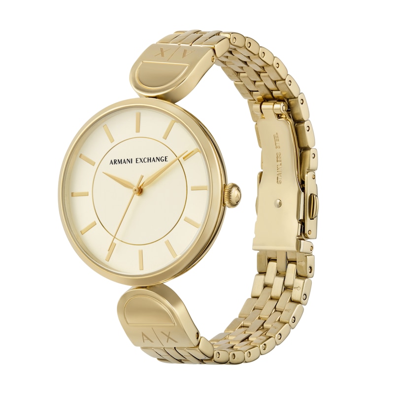 Main Image 3 of Armani Exchange Ladies' Gold Tone Stainless Steel Bracelet Watch