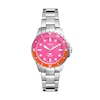Thumbnail Image 0 of Fossil Blue Dive Ladies' Pink Dial Two Tone Bezel Stainless Steel Watch