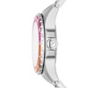 Thumbnail Image 1 of Fossil Blue Dive Ladies' Pink Dial Two Tone Bezel Stainless Steel Watch