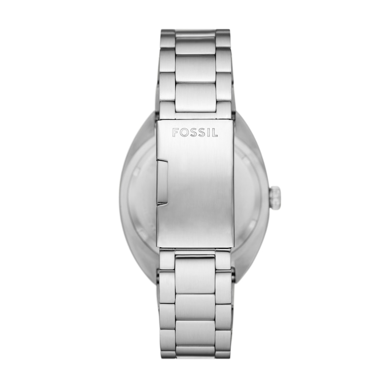 Fossil Breaker Men's Blue Wave Dial Stainless Steel Bracelet Watch