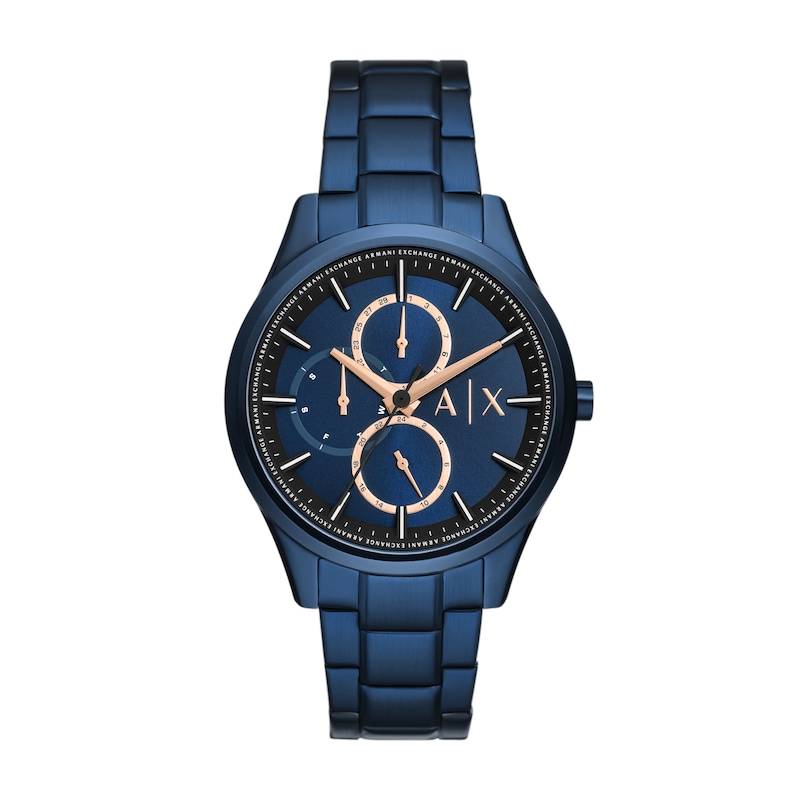 Main Image 1 of Armani Exchange Men's Blue Tone Stainless Steel Bracelet Watch