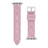 Thumbnail Image 1 of Guess Logo Embellished Pattern Pink Silicone Apple Watch Strap- 38-40mm