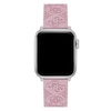 Thumbnail Image 2 of Guess Logo Embellished Pattern Pink Silicone Apple Watch Strap- 38-40mm