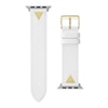 Thumbnail Image 0 of Guess Gold Logo Detail White Leather Apple Watch Strap- 38-40mm