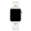 Thumbnail Image 2 of Guess Gold Logo Detail White Leather Apple Watch Strap- 38-40mm