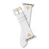 Thumbnail Image 2 of Guess Gold Logo Detail White Leather Apple Watch Strap- 38-40mm