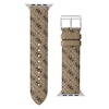 Thumbnail Image 0 of Guess Tan Logo Pattern Leather Apple Watch Strap- 42-44mm