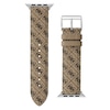Thumbnail Image 1 of Guess Tan Logo Pattern Leather Apple Watch Strap- 42-44mm
