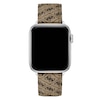 Thumbnail Image 1 of Guess Tan Logo Pattern Leather Apple Watch Strap- 42-44mm