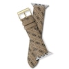 Thumbnail Image 3 of Guess Tan Logo Pattern Leather Apple Watch Strap- 42-44mm