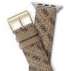 Thumbnail Image 3 of Guess Tan Logo Pattern Leather Apple Watch Strap- 42-44mm