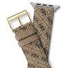 Thumbnail Image 4 of Guess Tan Logo Pattern Leather Apple Watch Strap- 42-44mm