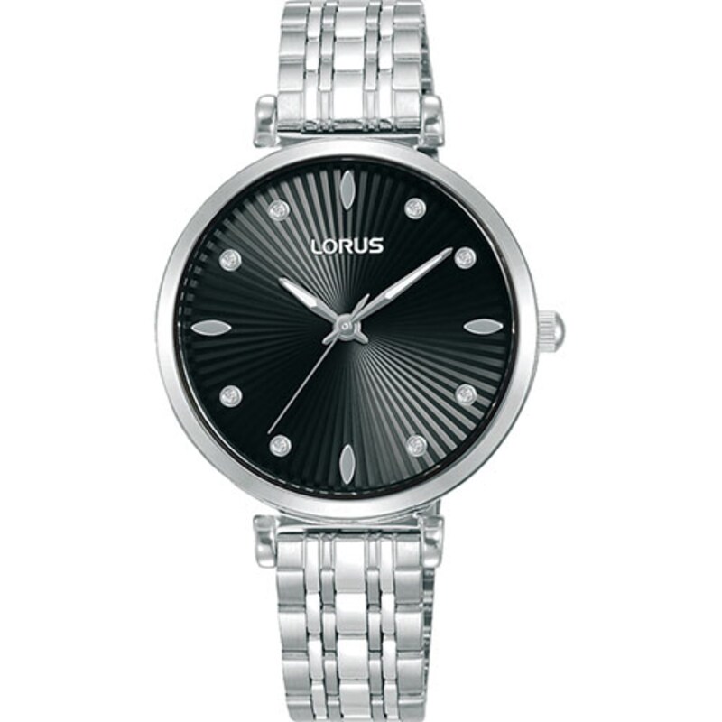 Main Image 1 of Lorus Signature Ladies' Black Dial Stainless Steel Bracelet Watch