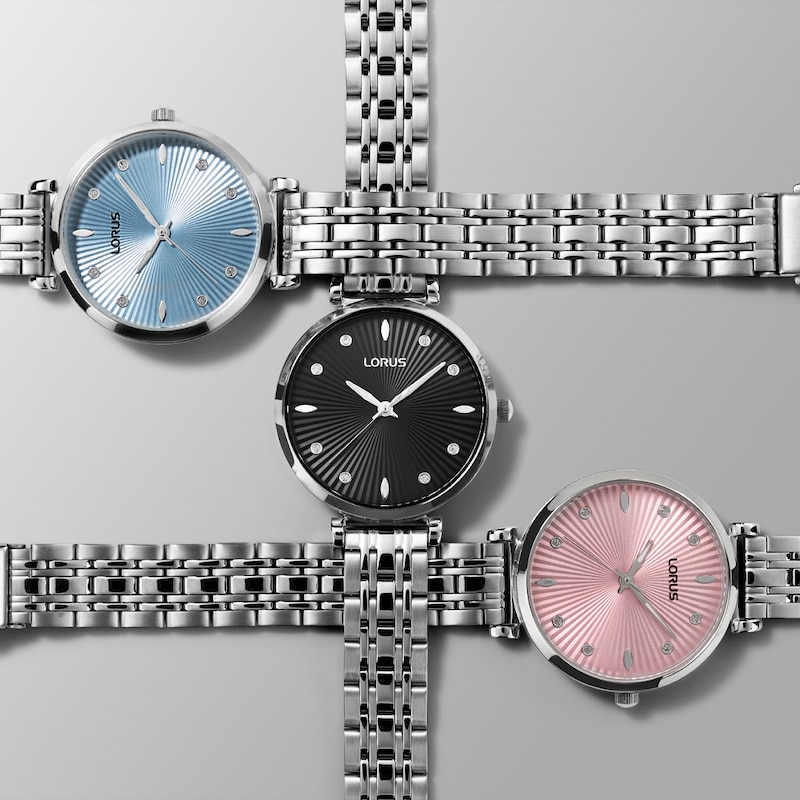 Main Image 4 of Lorus Signature Ladies' Black Dial Stainless Steel Bracelet Watch