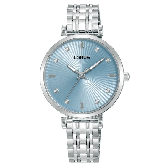 Lorus Signature Women's Blue Dial Stainless Steel Bracelet Watch